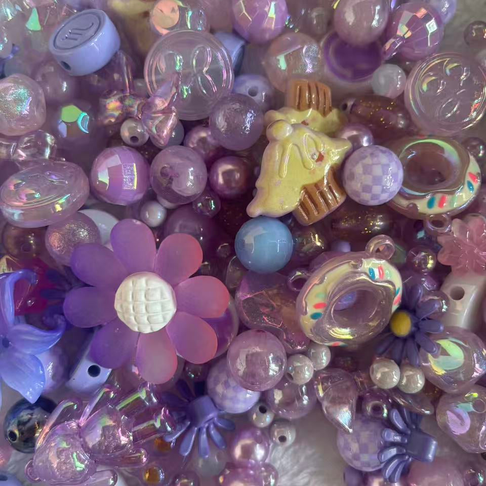 HOT SALE Acrylic mix beads-packing in livetream