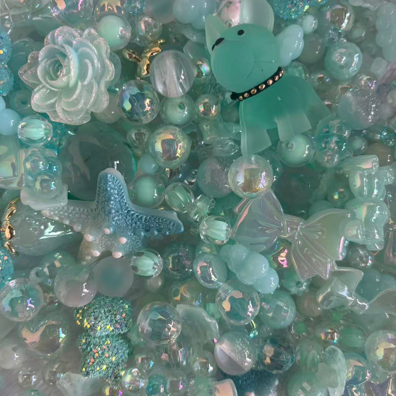 HOT SALE Acrylic mix beads-packing in livetream